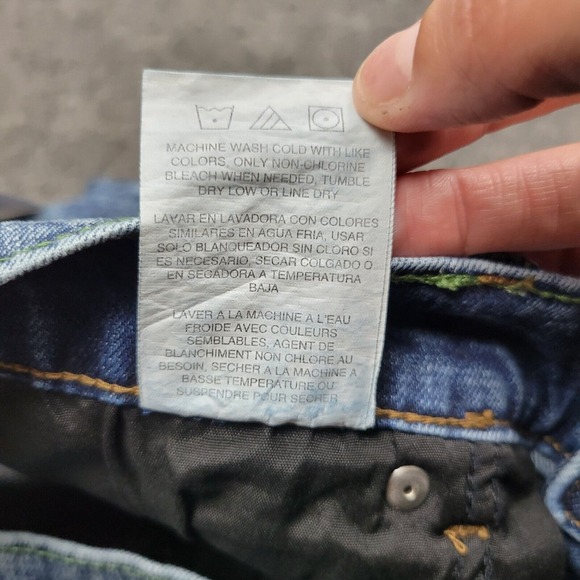 Wrangler Jeans Mens 34x36 Blue Retro Slim Straight Western Wear Cowboy Rodeo - Picture 13 of 15